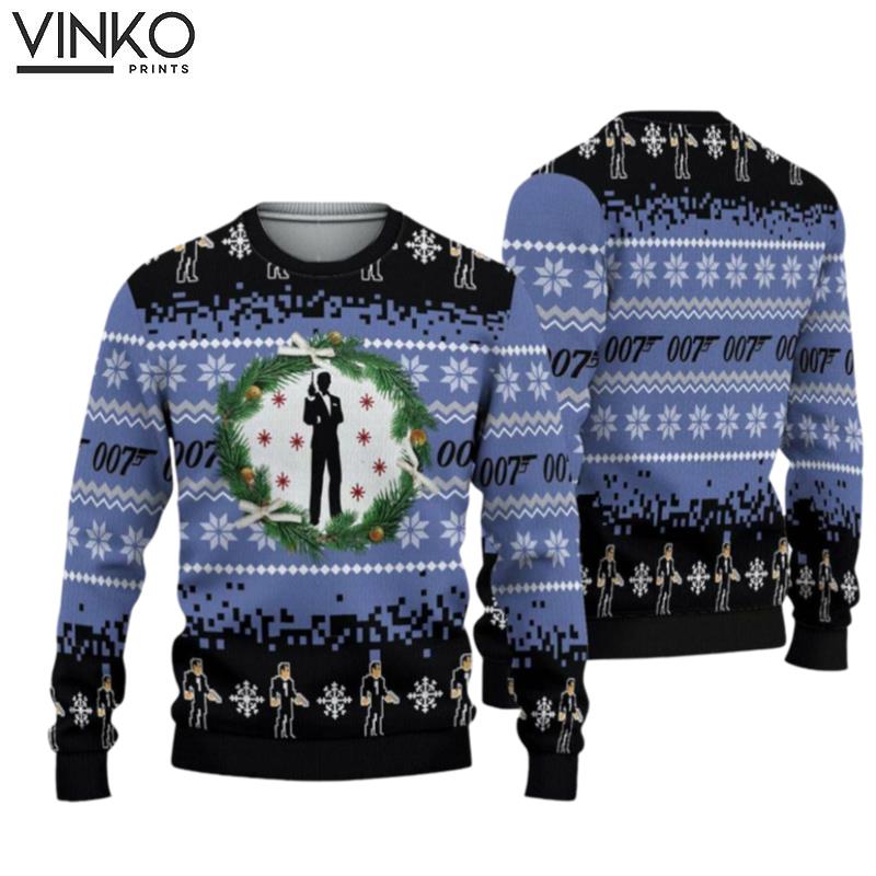 007 James Bond Ugly Christmas Sweater