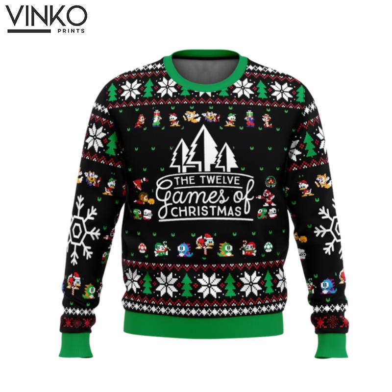 12 Games of Christmas Ugly Christmas Sweater