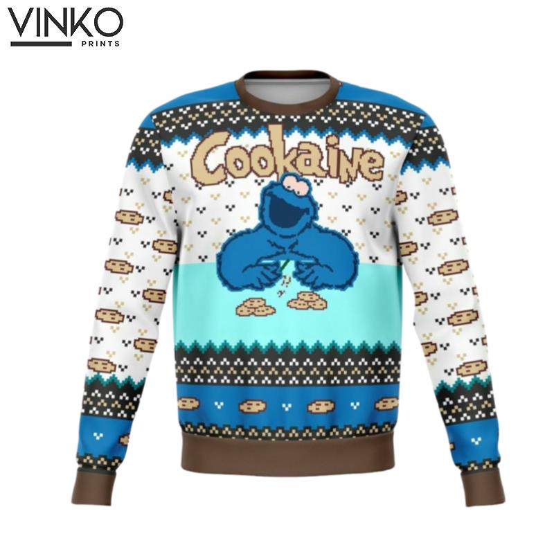 2022 Cookaine Monster Ugly Christmas Sweater