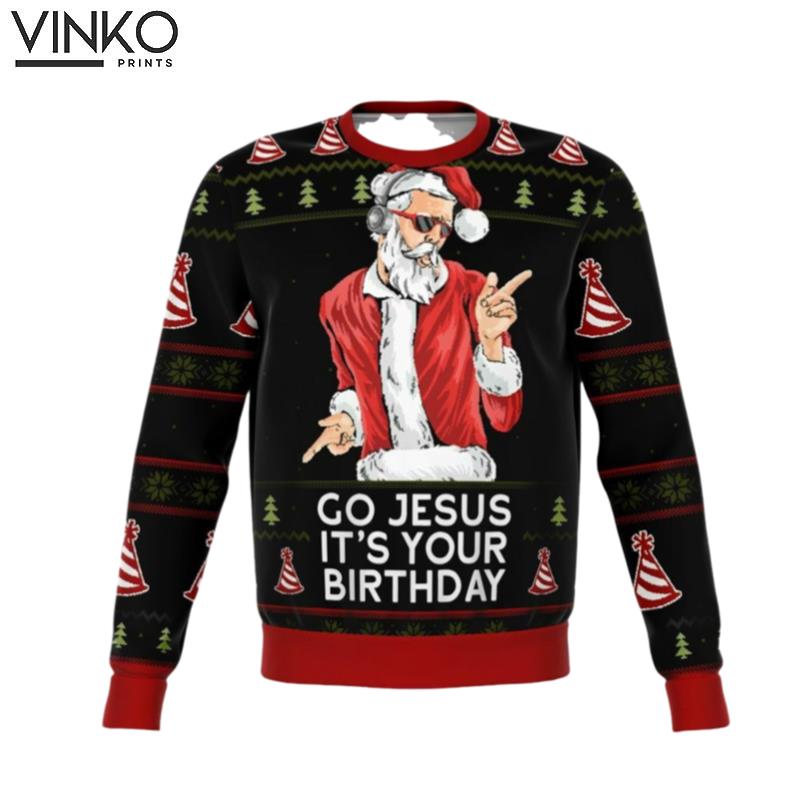 2022 Go Jesus Unisex Holiday Ugly Christmas Sweater