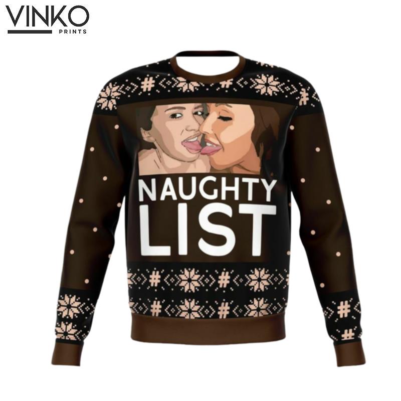 2022 Naughty List Girls Ugly Christmas Sweater