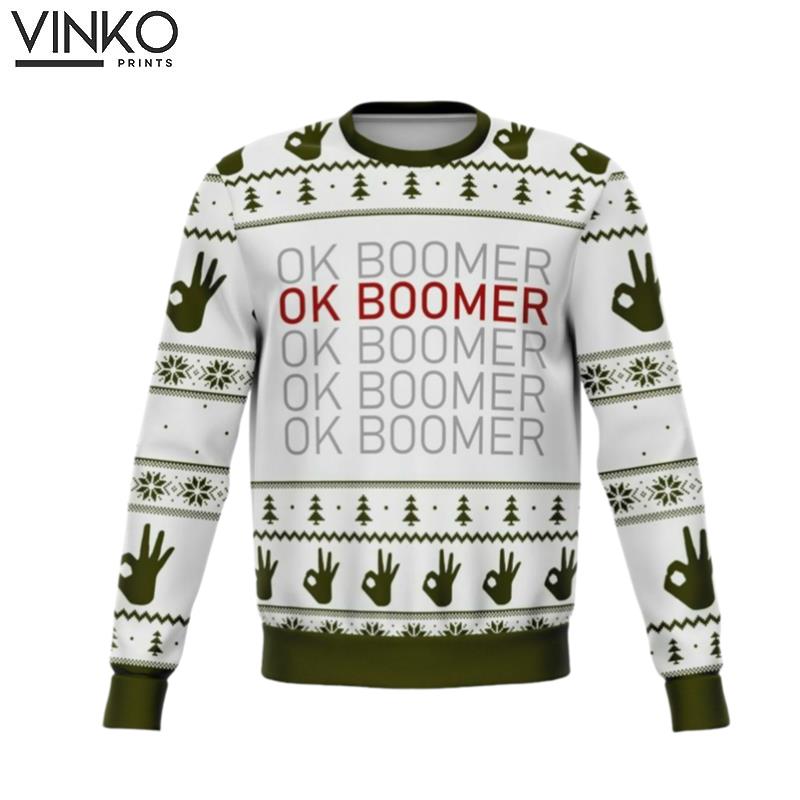 2022 Ok Boomer Ugly Christmas Sweater