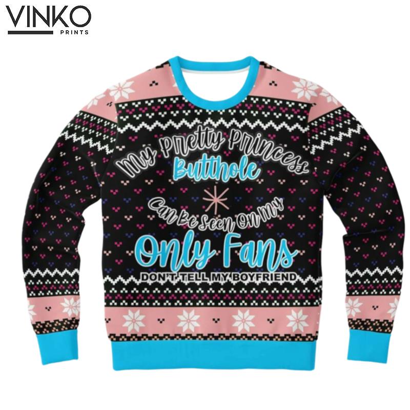 2022 Onlyfans Princess Funny Ugly Christmas Sweater