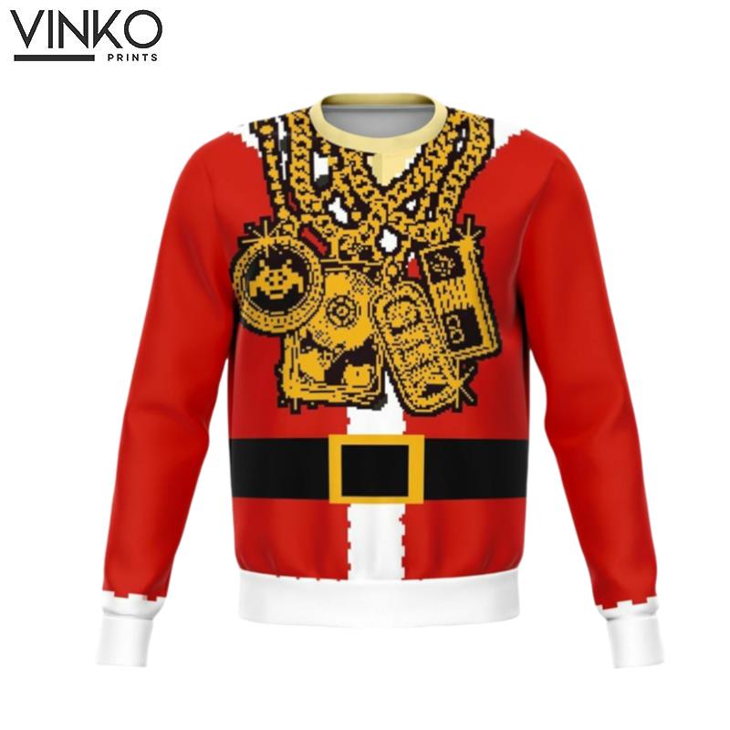 2022 Santa Drip Dank Ugly Christmas Sweater