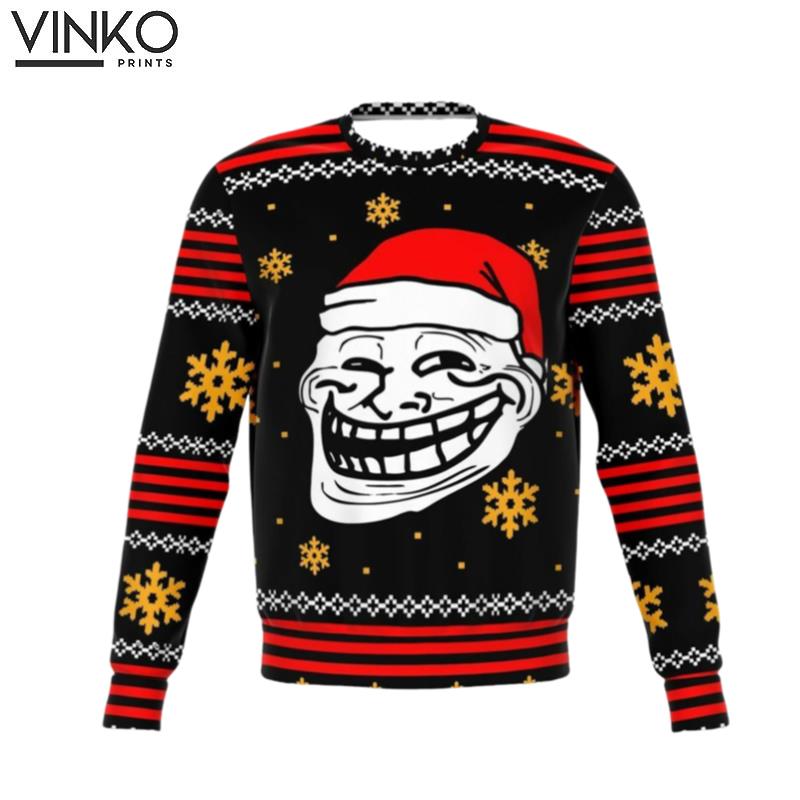 2022 Santa Troll Meme Ugly Christmas Sweater