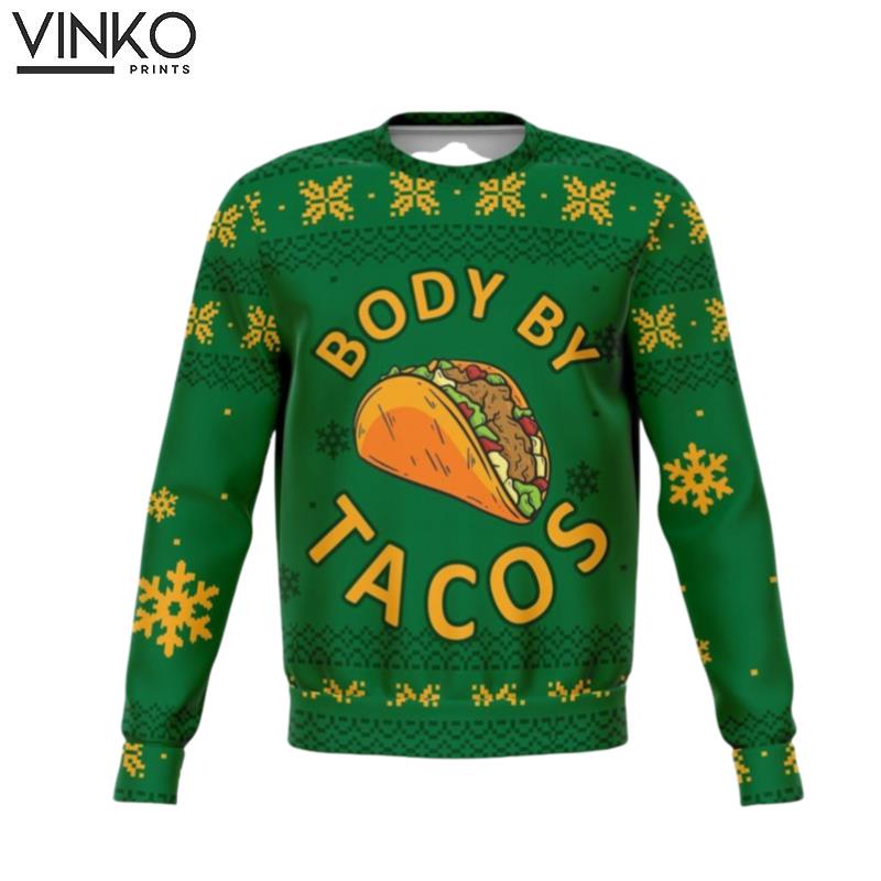 2022 Tacos Unisex Holiday 3D Ugly Christmas Sweater