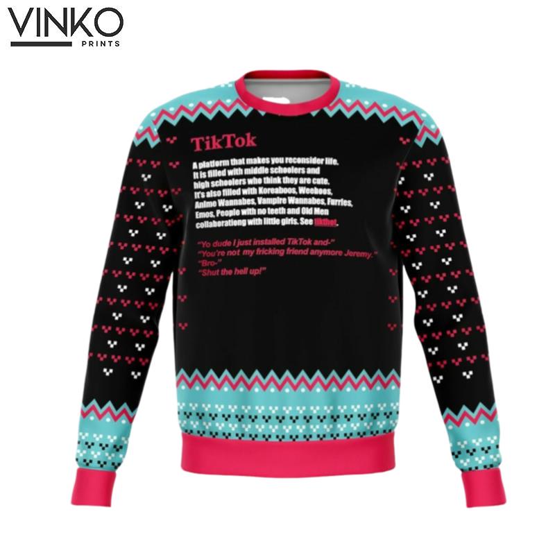 2022 Tiktok Definition Ugly Christmas Sweater