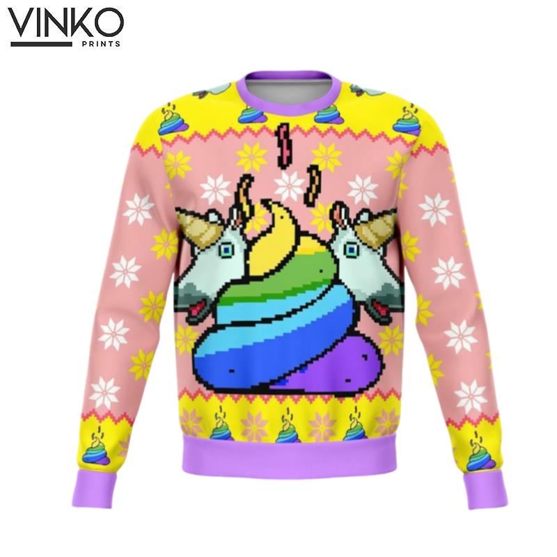 2022 Unicorn Poo Ugly Christmas Sweater