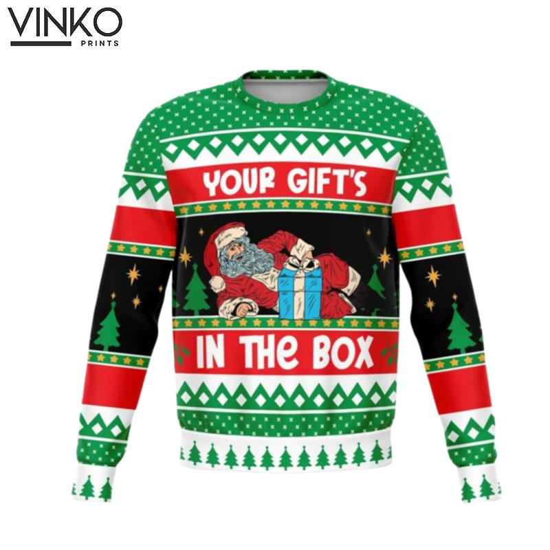 2022 Your Gift In The Box Naughty Holiday Ugly Christmas Sweater