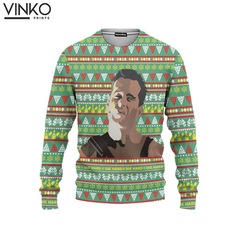 3D Die Hard Xmas Ugly Christmas Sweater