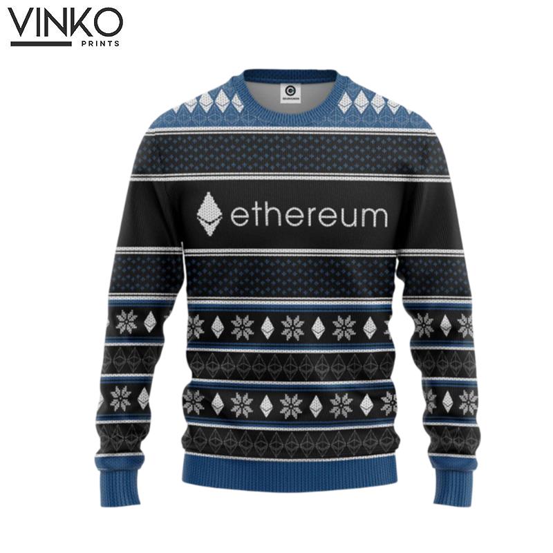 3D Ethereum Christmas Custom Cosplay Ugly Christmas Sweater