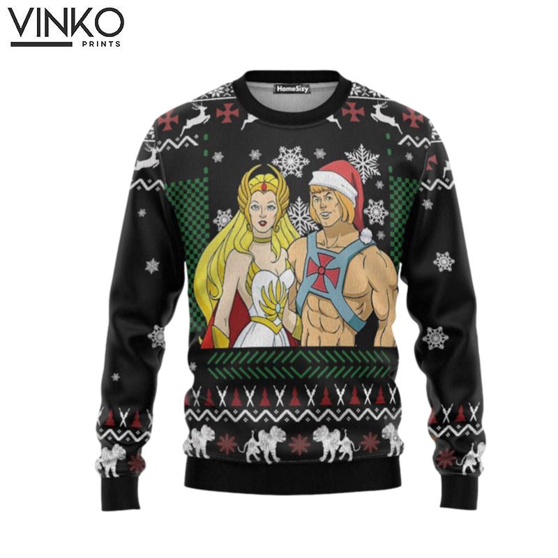 3D Heman Shera Christmas Custom Cosplay Ugly Christmas Sweater