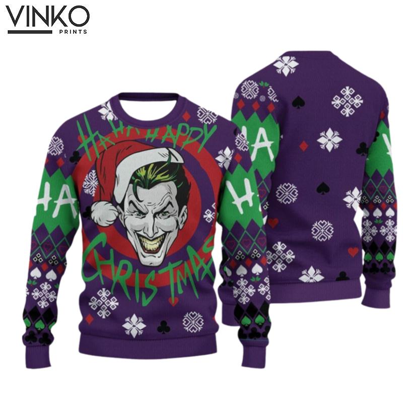 3D JOKER Ugly Christmas Sweater