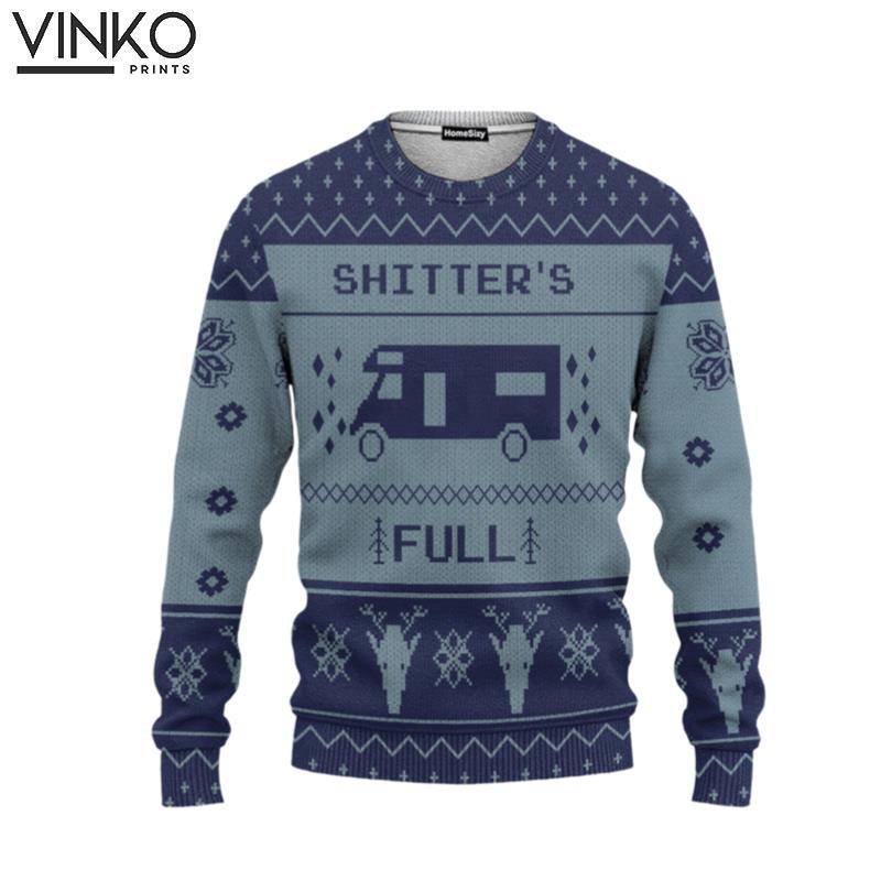 3D Shitters Full Xmas Ugly Christmas Sweater