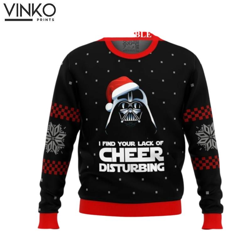 3D Star Wars Vader Ugly Christmas Sweater