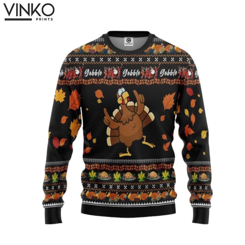 3D Thanksgiving Turkey Ugly Christmas Sweater