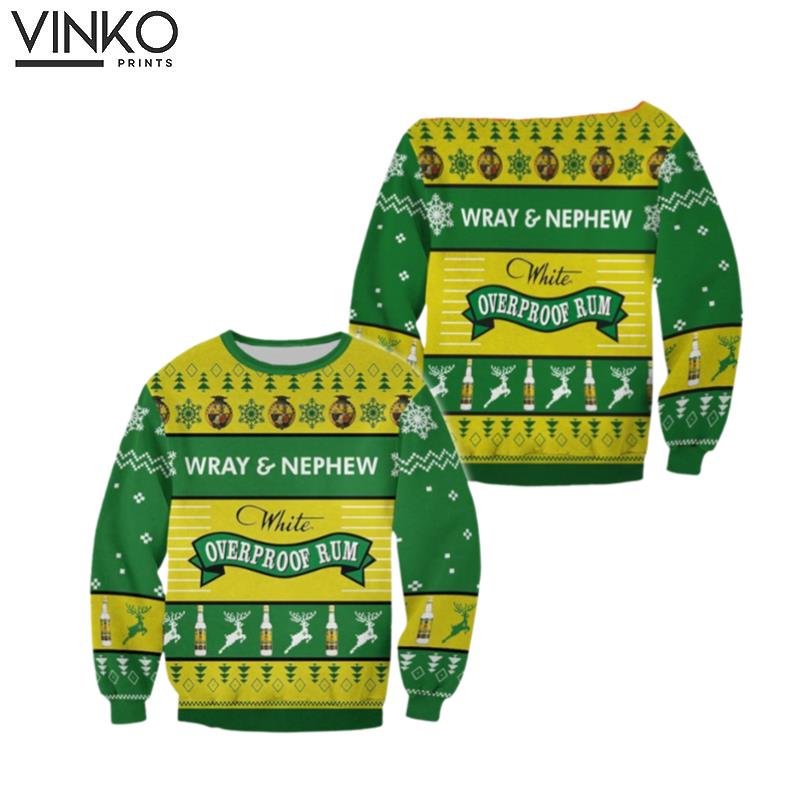 3D Wray And Nephew Christmas All Over Print Ugly Christmas Sweater