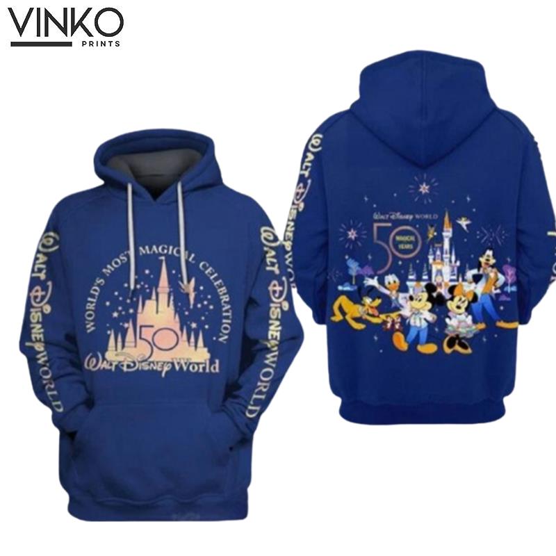 50Th Anniversary Dates Cartoons Disney Hoodie