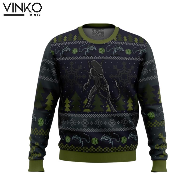 A Christmas Bug Hunt Xenomorph Ugly Christmas Sweater