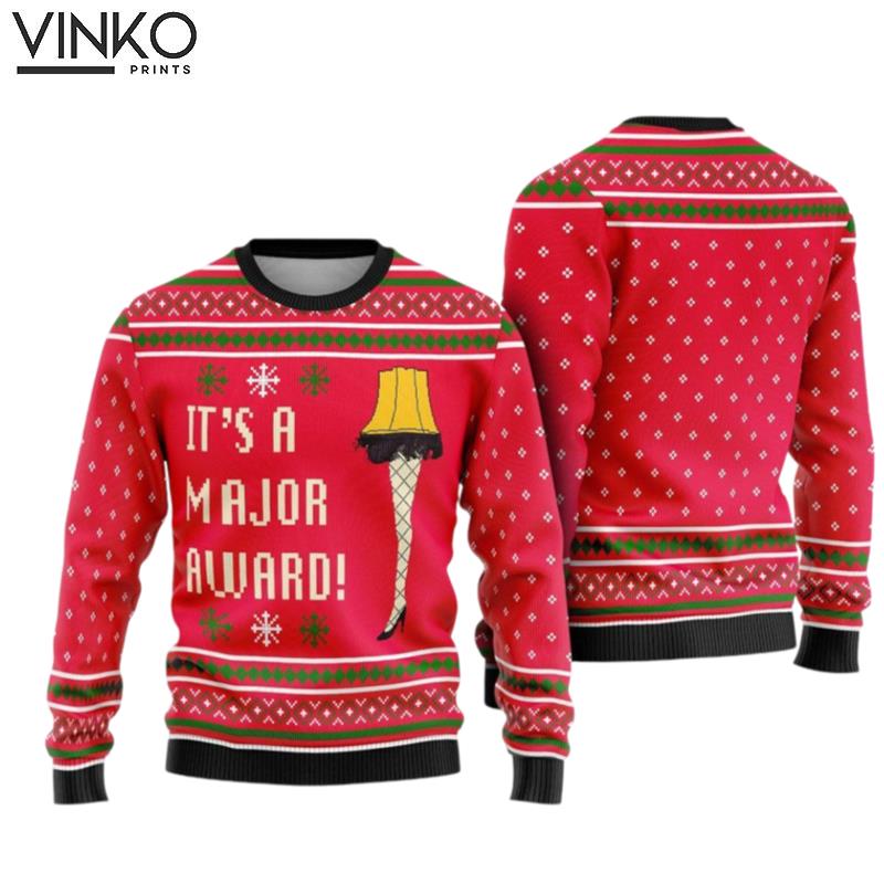 A Christmas Story Its A Major Award Ugly Christmas Sweater