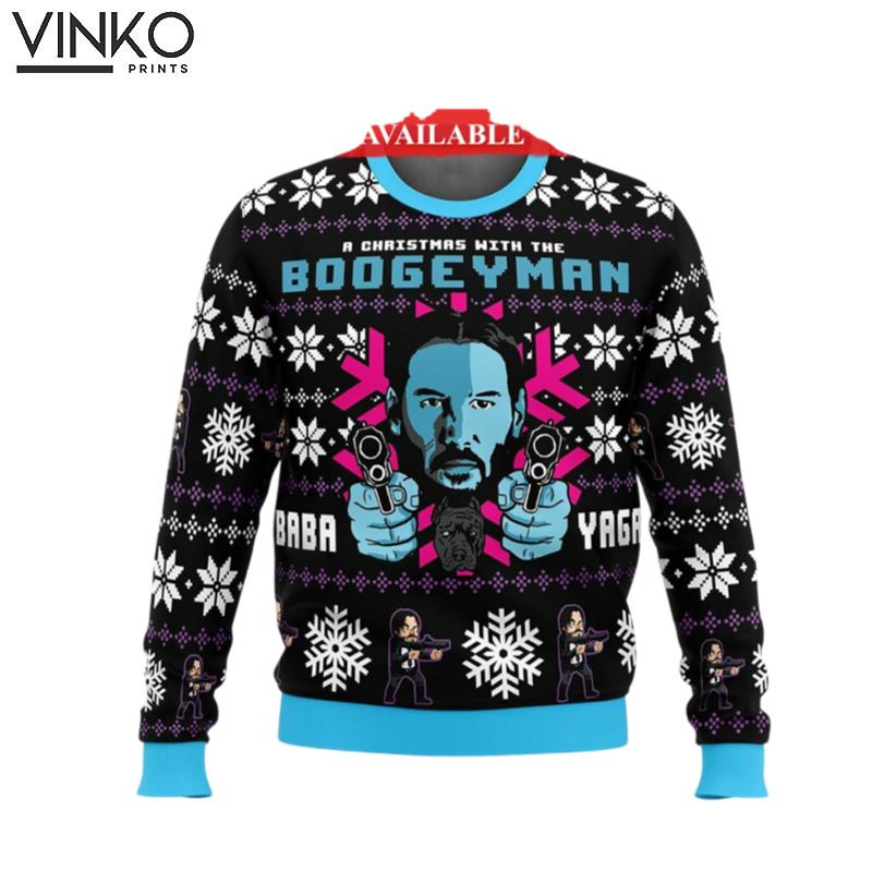 A Christmas With A Boogeyman Thriller Ugly Christmas Sweater