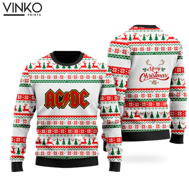 ACDC Rock Band Custom Ugly Christmas Sweater