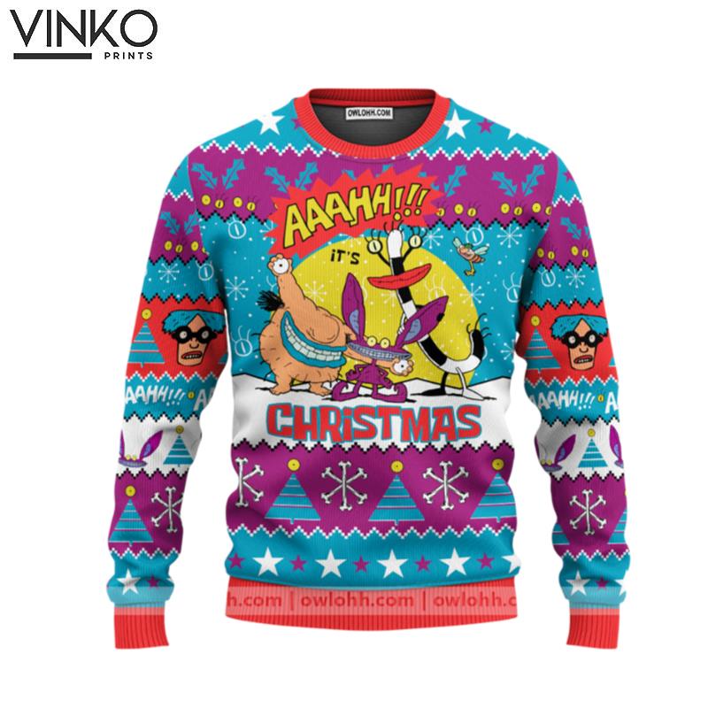 Aaahh Real Monsters Nickelodeon Ugly Christmas Sweater