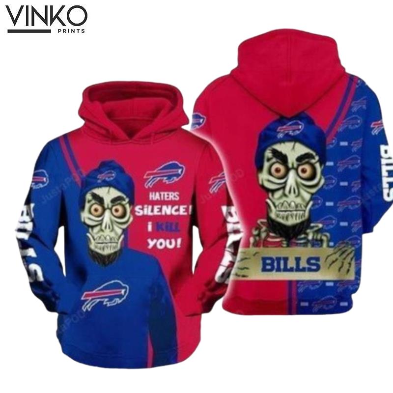 Achmed The Dead Terrorist Buffalo Bills Haters Silence I Kill You And Pered Custom Bud Light Graphic Hoodie