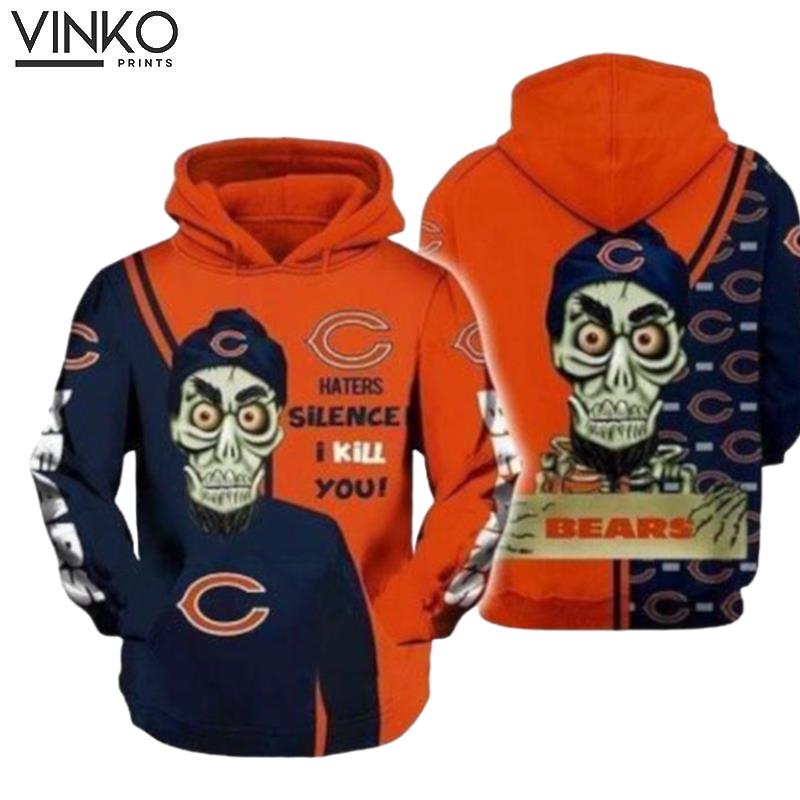 Achmed The Dead Terrorist Chicago Bears Haters Silence I Kill You Hoodie