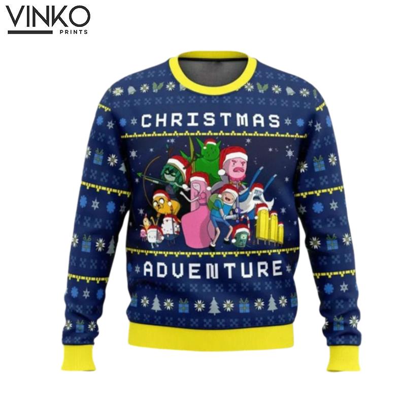 Adventure Time Characters Ugly Christmas Sweater