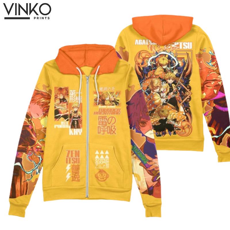 Agatsuma Zenitsu V2 Demon Slayer Hoodie