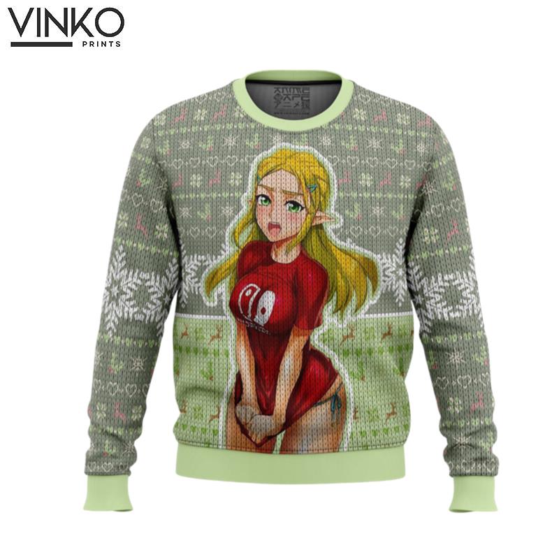 Ahegao Zelda Ugly Christmas Sweater