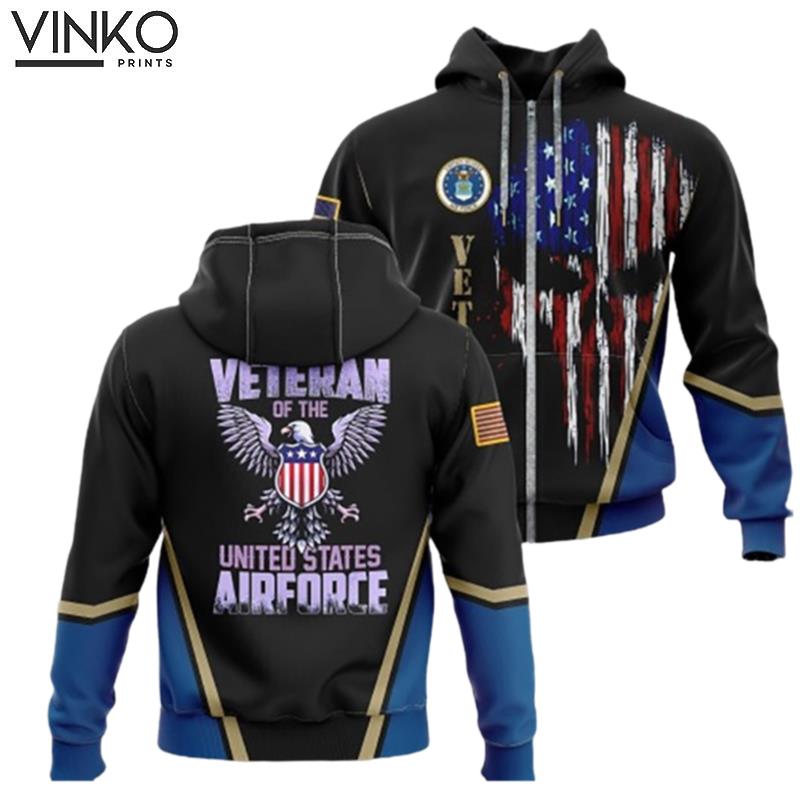 Air Force Or Navy Veteran Of The United States 2 Hoodie