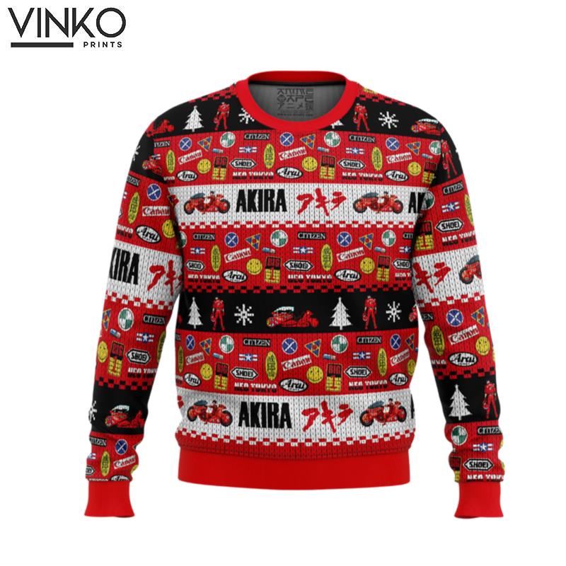 Akira Bike Decals Ugly Christmas Sweater