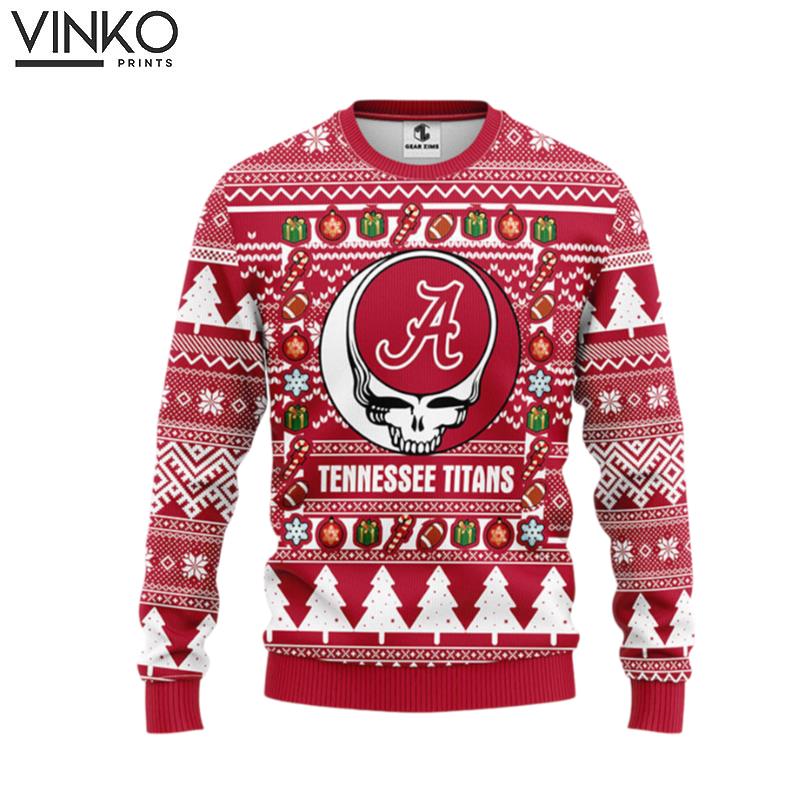 Alabama Crimson Tide Grateful Dead Ugly Ugly Christmas Sweater