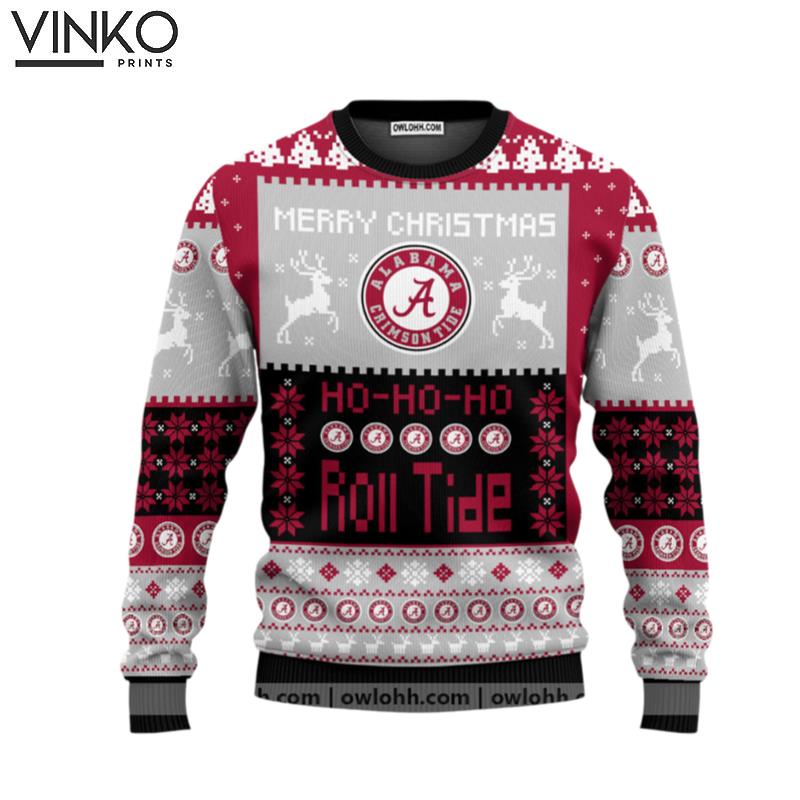 Alabama Crimson Tide Merry Christmas Ugly Christmas Sweater