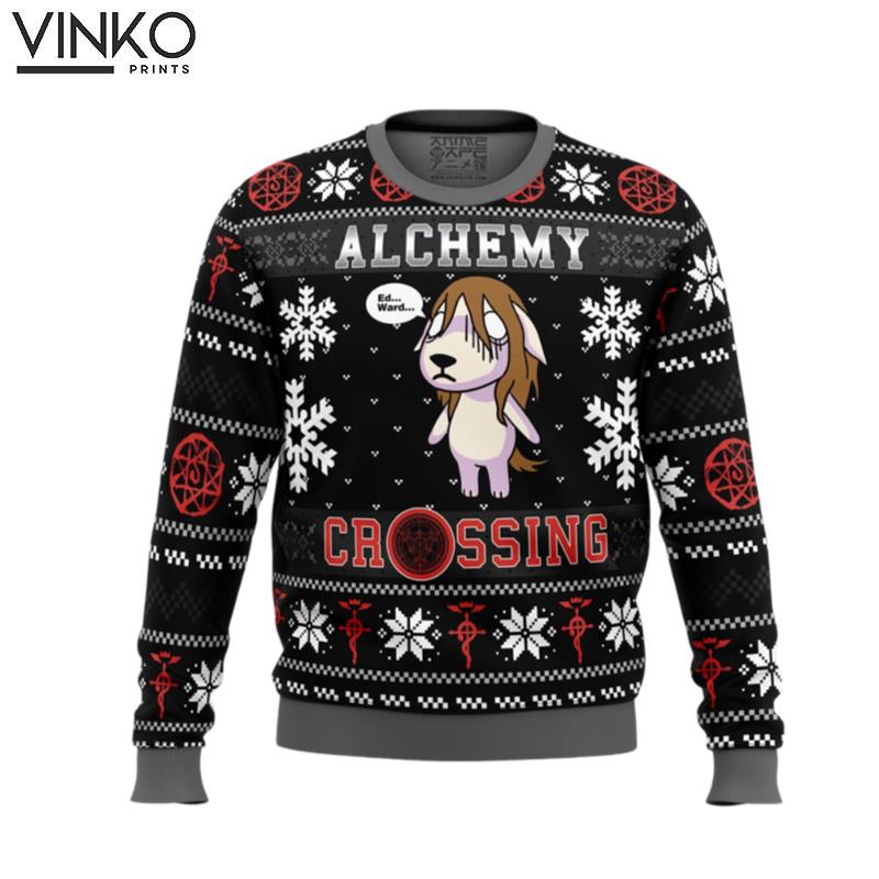 Alchemy Crossing Fullmetal Alchemist Ugly Christmas Sweater