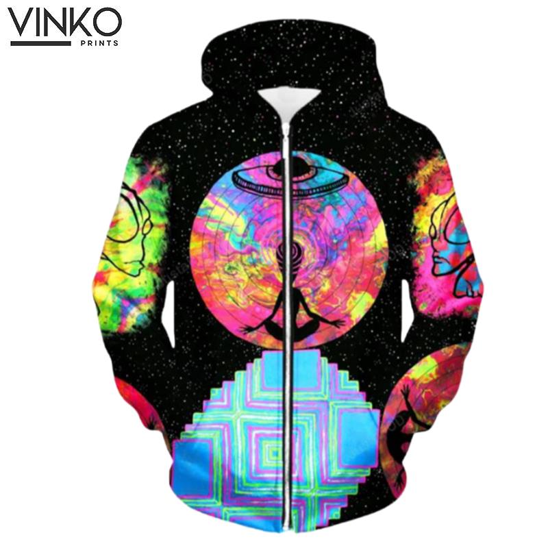 Alien Meditate Up Hoodie