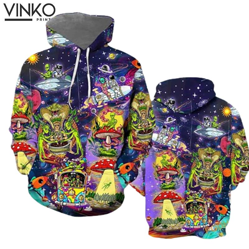 Alien Santas Christmas In The Galaxy 2 Hoodie