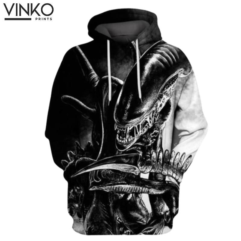 Alien Xenomorph Hallowen Horror Hoodie