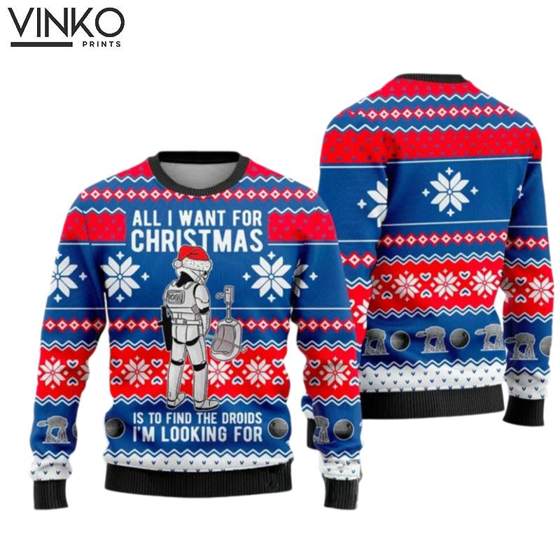 All I Want For Christmas Ugly Christmas Sweater