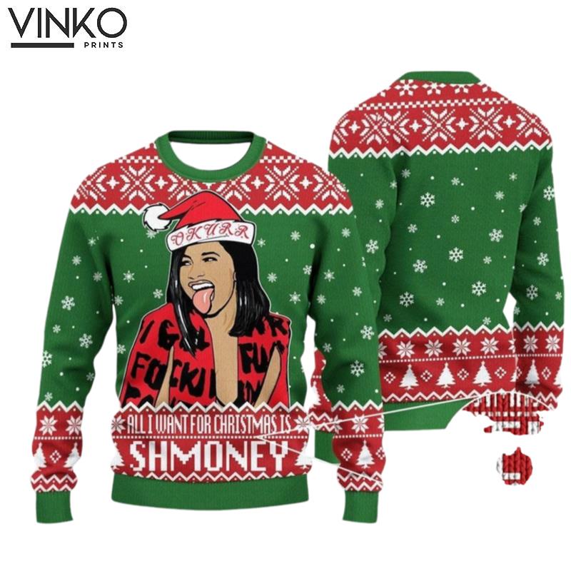 All I Want For Singer Xmas Ugly Christmas Sweater