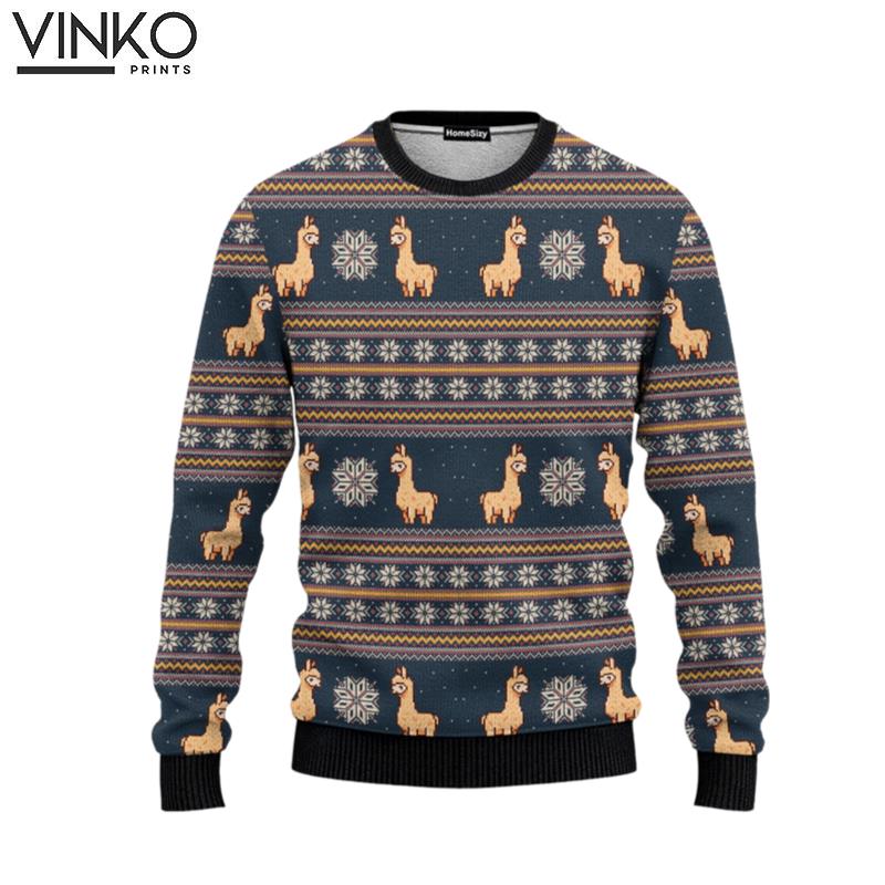 Amazing Llama For Men And Women Ugly Christmas Sweater