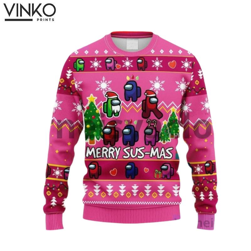 Among Us Merry SusMas Knitted Ugly Christmas Sweater