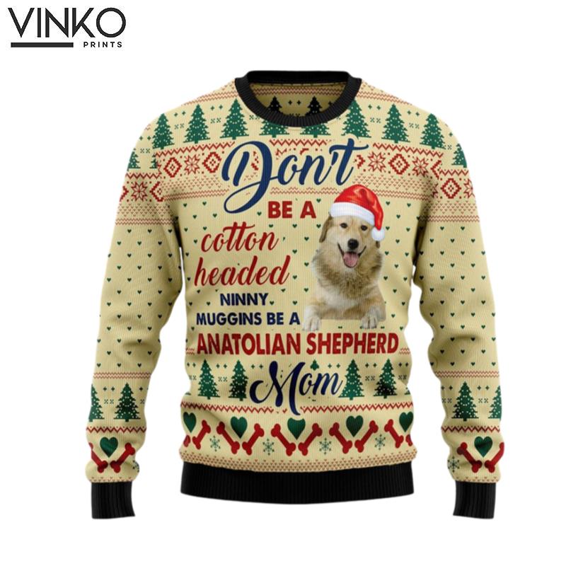 Anatolian Shepherd Mom Funny Family Gifts Ugly Christmas Sweater