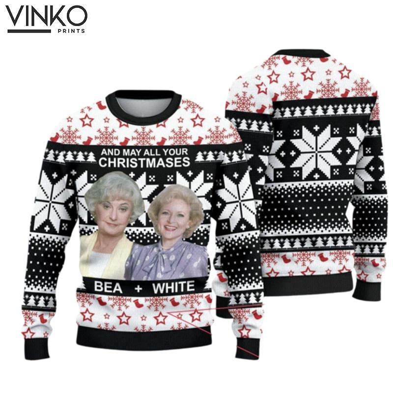 And My all Your Christmas Bea and White Christmas Ugly Christmas Sweater