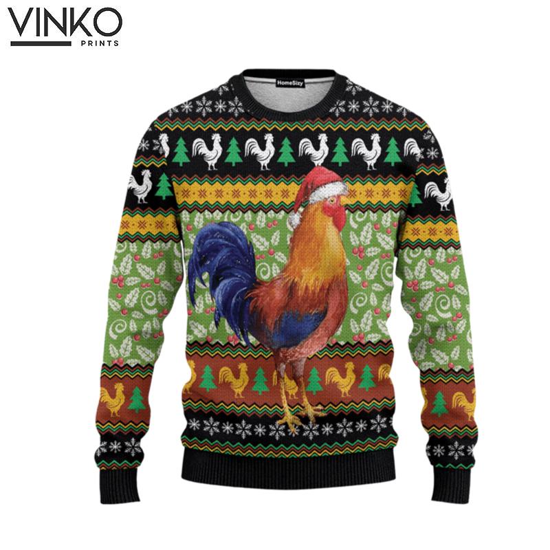 Animal Chicken Cluck Ry Christmas Ugly Christmas Sweater