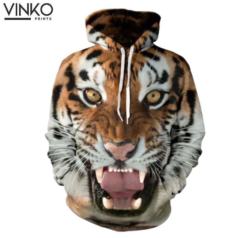 Animal Cool Aesthetic Tiger Hoodie