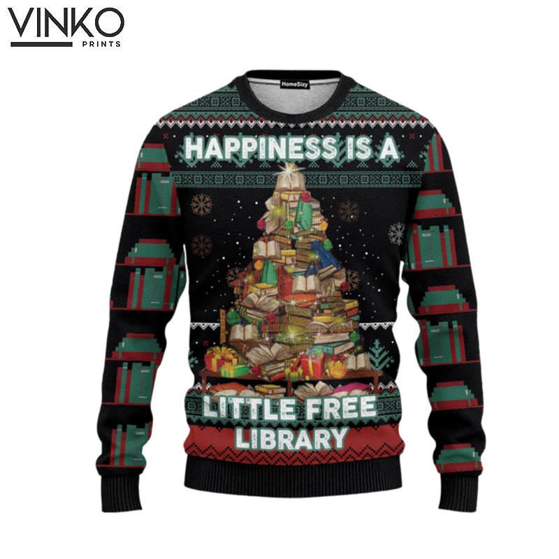 Animal Read A Book Ugly Christmas Sweater