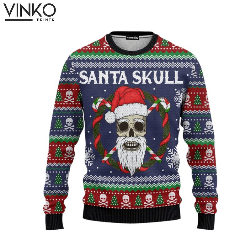 Animal Santa Skull Ugly Christmas Sweater